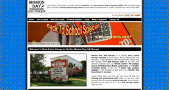 Desktop Screenshot of missionbayselfstorage.com